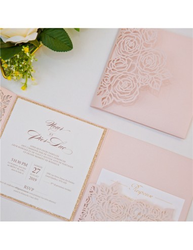 Faire-part Mariage Pocketfold ciselée... Faire-part Mariage Pocketfold ciselée...
