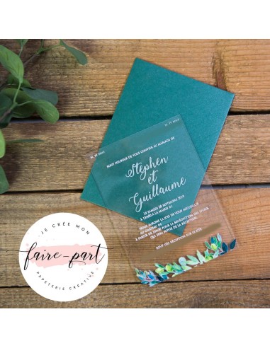 Pack Faire-Part Mariage Acrylique...