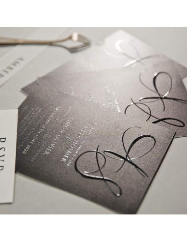 Pack Faire-part Mariage Chic en Noir...