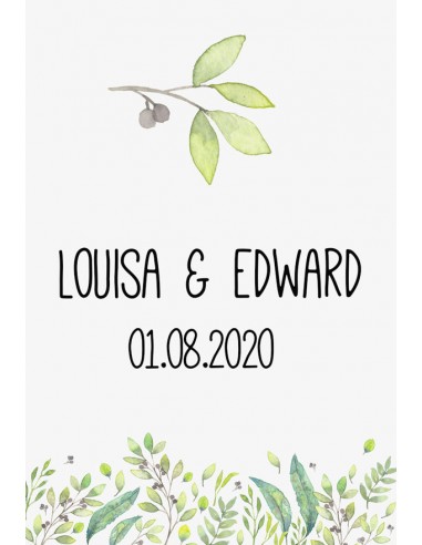 Timbre Mariage Verdure - Louisa