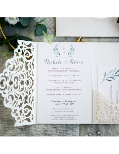 Pack Faire-part Mariage Pochette avec...