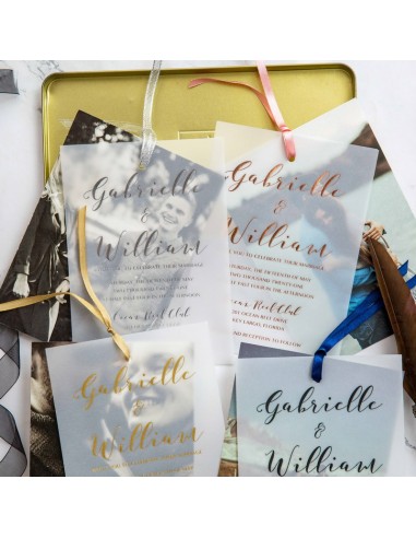 Pack Faire-part Mariage Calque et son...