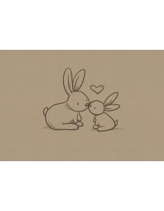 Timbre Naissance Lapin... 2