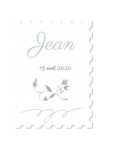 Timbre Naissance - Jean Timbre Naissance - Jean