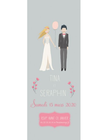 Pack Faire-part Mariage Marque Page...