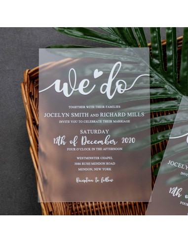 Pack Faire-Part Mariage plexiglas...