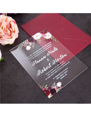 Pack Faire-Part Mariage Acrylique... Pack Faire-Part Mariage Acrylique...