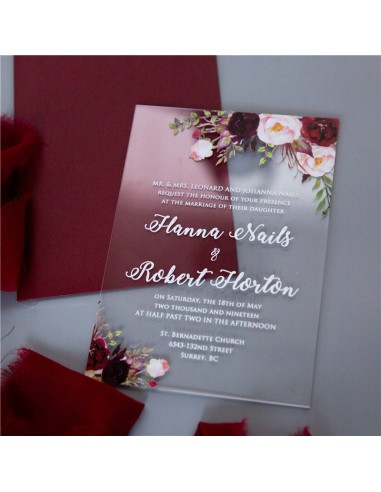 Pack Faire-Part Mariage Acrylique... Pack Faire-Part Mariage Acrylique...