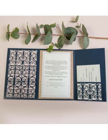 Pack Faire-part Mariage Pocket folder...