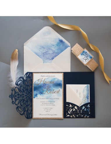 Pack Faire-part Mariage Pochette avec...