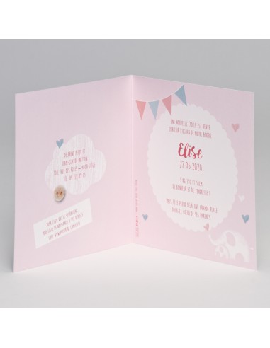 Pack Faire-part Naissance fille avec...