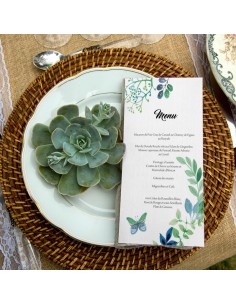 Menu Mariage Aquerelle...