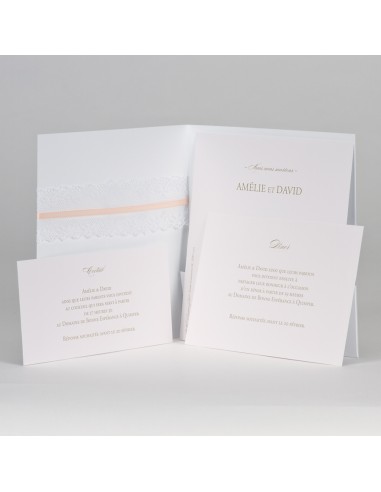 Bundle Faire-part Mariage Dentelle et...