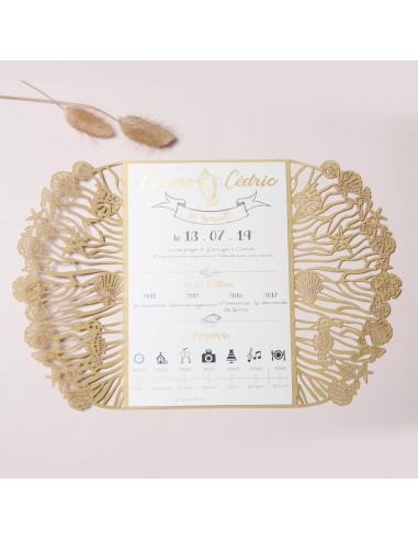 Pack Faire-part mariage Mer et Plage...