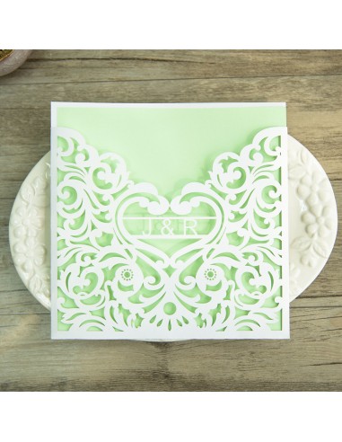 Pack Faire-part Mariage Dentelle et...