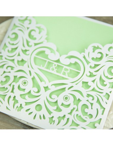 Pack Faire-part Mariage Dentelle et...