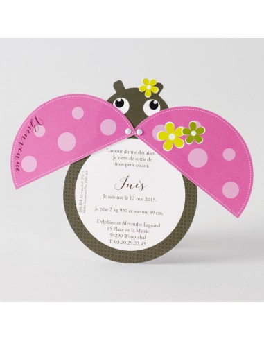 Pack Faire-Part Naissance coccinelle...