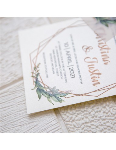 Pack Faire-part Mariage Calque Nature...