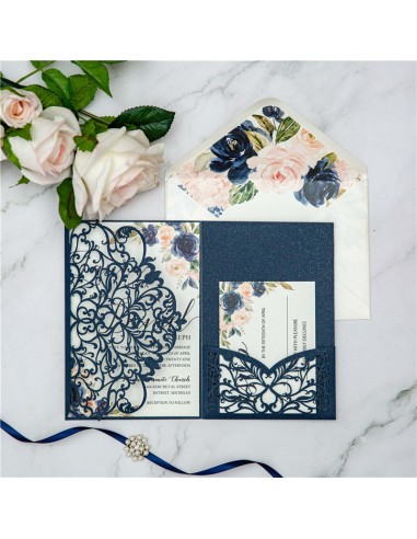 Faire-part Mariage Pocket folder Chic... Faire-part Mariage Pocket folder Chic...