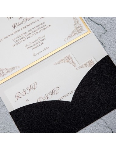Faire-Part Mariage Pocketfolder Chic... Faire-Part Mariage Pocketfolder Chic...