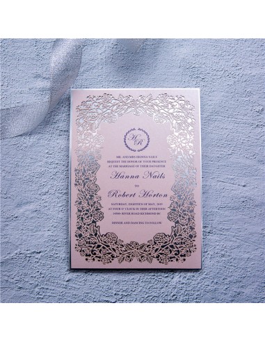Pack Faire-Part Mariage Laser Cut Fleurs