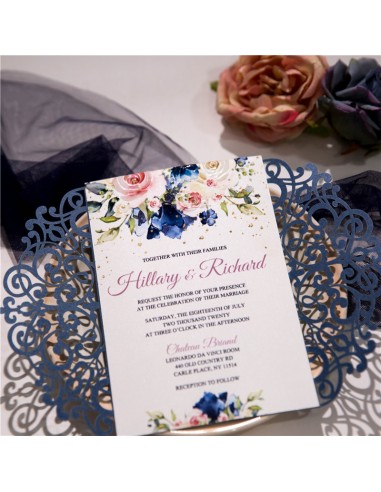 Pack Faire-part Mariage champêtre fleuri