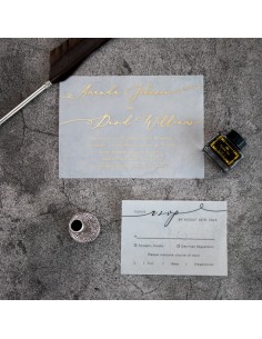 Faire-part Mariage Dorure... 2