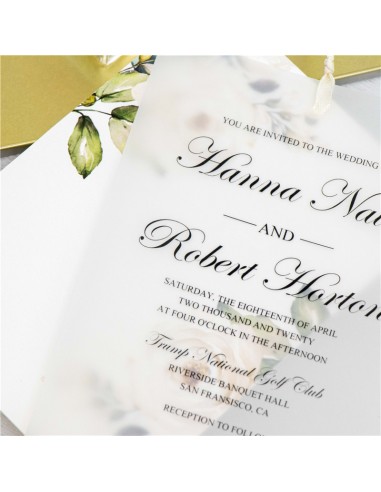 Faire-part Mariage Calque et son...