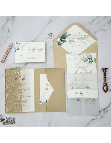 Pack Faire-part Mariage Pocketfolder...