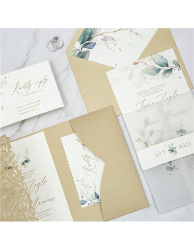 Pack Faire-part Mariage Pocketfolder...