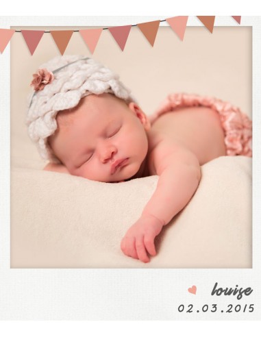 Pack Faire-part Naissance Polaroid -...
