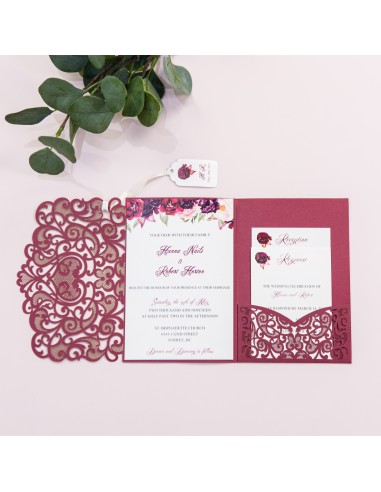 Pack Faire-part Mariage Pocketfolder...