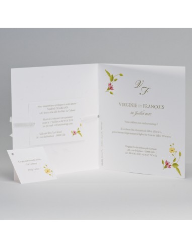 Pack Faire-part Mariage couronne de...
