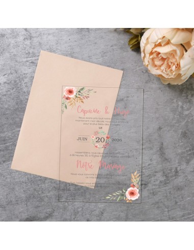 Pack Faire-Part Mariage Plexiglas...