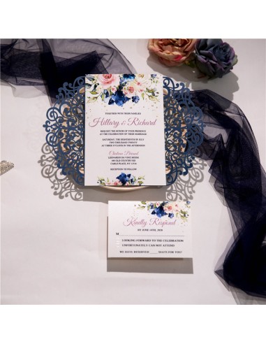 Pack Faire-part Mariage champêtre fleuri