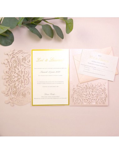 Faire-part Mariage Pocket folder...