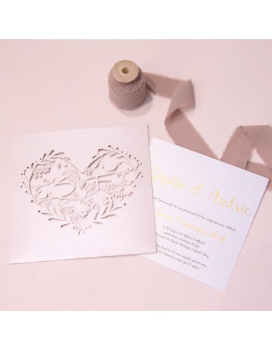Faire-part mariage Mon coeur - POC0185