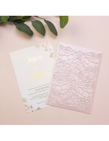 Faire-part mariage Floral et Vintage...