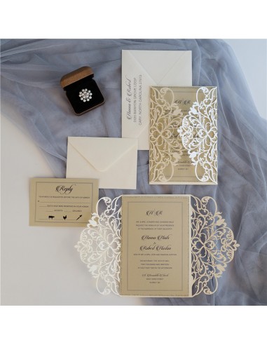 Pack Faire-part mariage Vintage Chic...