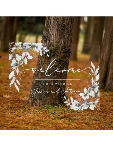 Tableau de Bienvenue Mariage en...