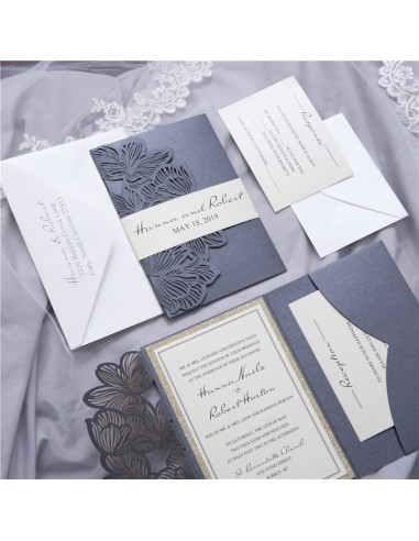 Pack Faire-part Mariage Pochette avec...