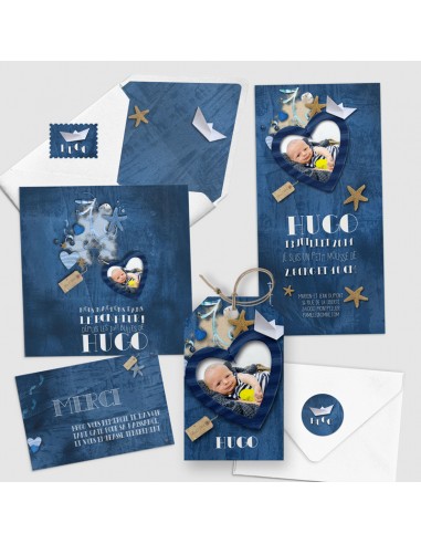 Faire-Part Naissance Magnet Thème Mer... Faire-Part Naissance Magnet Thème Mer...