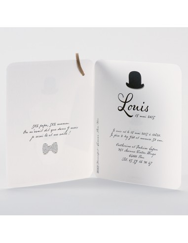 Pack Faire-Part Naissance chapeau &...