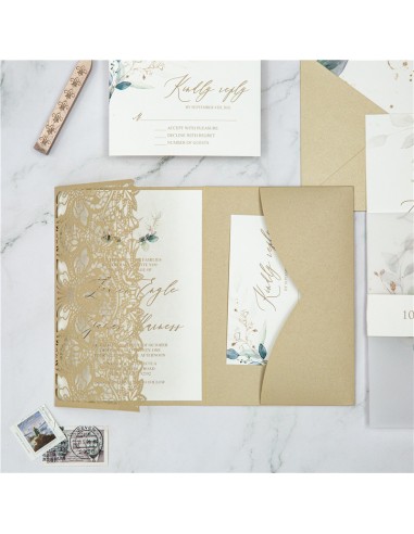 Pack Faire-part Mariage Pocketfolder...