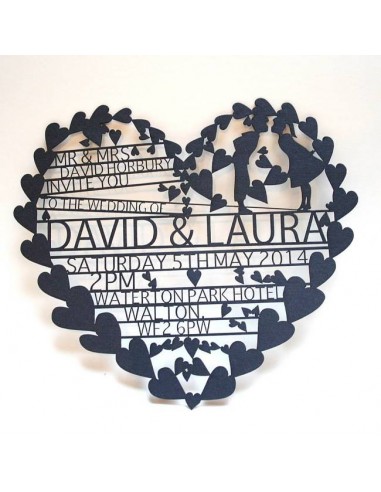 Pack Faire-Part Mariage en forme de...