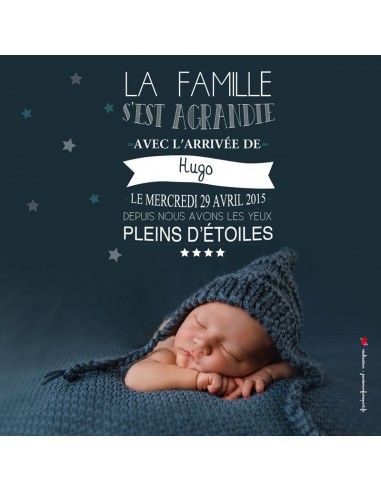 Faire-Part Naissance Magnet Nuit...