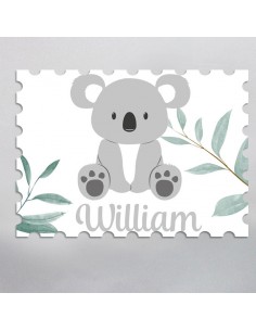 Timbre Naissance Bébé Koala...