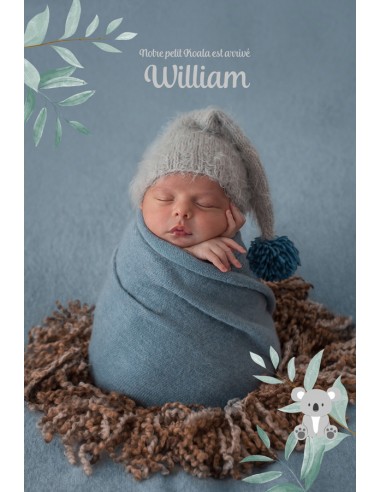 Faire-Part Naissance Magnet Koala -...