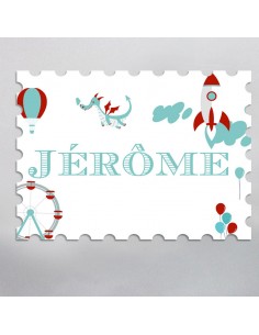 Timbre Naissance cirque -...