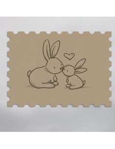 Timbre Naissance Lapin...